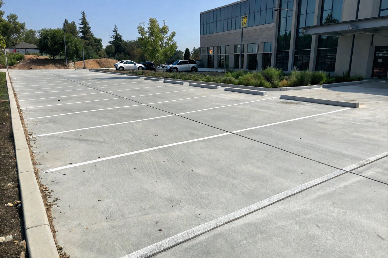 Concrete parking lot building in Edgewater, FL